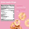 Amrita Dried Apple Rings 16 oz | No Sugar Added, Vegan, non-GMO, Gluten, Peanut, Soy and Dairy Free| Packed Fresh in Resealable Bags | Dehydrated Apples for Baking or Snacking view 2