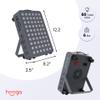 Hooga Red Light Therapy Panel for Face and Body, Red & Near Infrared LED Light with Timer and Stand, 60 High-Efficiency Low-Level LEDs (<5 mW), Flicker-Free Wellness and Recovery Device  HG300. view 2