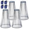 HESTYA 4 Pack Mosquito Bug Net Mesh for Head Mosquito Net Face Fly Netting Hood from Insect Bugs Gnats for Outdoor(Dark Blue)