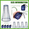 HESTYA 4 Pack Mosquito Bug Net Mesh for Head Mosquito Net Face Fly Netting Hood from Insect Bugs Gnats for Outdoor(Dark Blue) view 3