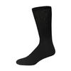 3 Pairs of Womens Neuropathy Diabetic Extra Stretchy Cotton Crew Socks (Shoe Size 6-12, Black) view 2