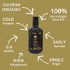 Zeytin Organic Olive Oil Extra Virgin - GOLD MEDAL & Early Harvest - Fresh 2024 Harvest, Bottled in Jan 2025 - New Luxury Packaging - Keto & Cold Pressed - Buttery & Smooth (16.9fl oz - 1 Pack) view 3