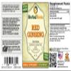 Red Ginseng (Panax Ginseng) Tincture, Organic Dried Roots Liquid Extract (Brand Name: HerbalTerra, Proudly Made in USA) 2x2 fl.oz (2x60 ml) view 2