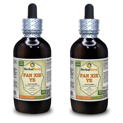 Fan Xie Ye, Senna (Cassia Angustifolia) Tincture, Dried Leaf Powder Liquid Extract (Brand Name: HerbalTerra, Proudly Made in USA) 2x4 fl.oz (2x120 ml)