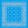 1/2 Sheet - Light Blue Paisley Bandana Birthday - D24370-2D Edible Cake/Cupcake Party Topper - D24370 view 1
