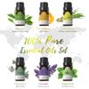 ASAKUKI Oil Diffuser with Essential Oils Set, 500ml Aromatherapy Humidifier with 14 LED Colors & Auto Shut-Off - 6 Oil Gift Pack(Lavender Eucalyptus Tea Tree Orange Peppermint Lemongrass) view 2