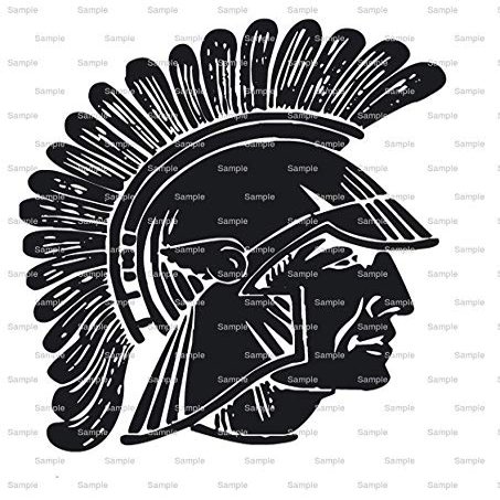 1/2 Sheet - Black Spartan / Trojan Mascot Birthday - D849 - 2D Edible Cake/Cupcake Party Topper