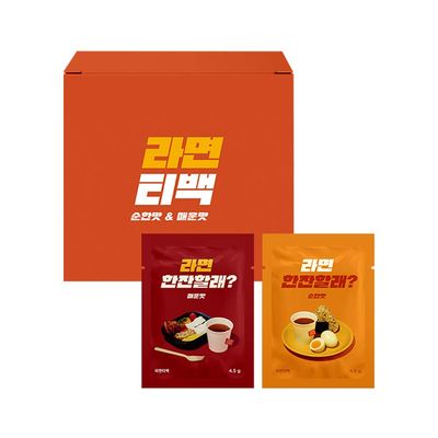 PALKIN Korean Ramen tea bag, Ramen soup tea bag, Mild 8EA + Spicy 8EA