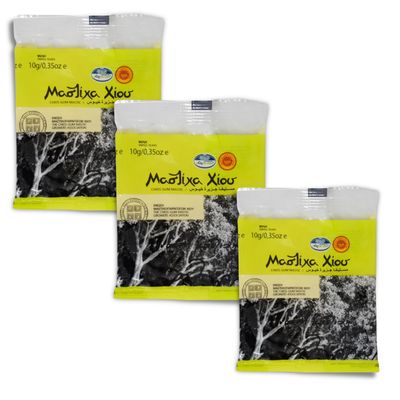 Chios Pure Natural Gum Mastic Mastixa Xiou Mastiha Mastix Unique Product With Many Beneficial Qualities Used In Beverages & Bakerys & Cooking (3 Bags = 1.05 oz / 30 gm)