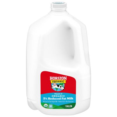 Horizon Organic Vitamin D 2% Reduced Fat Milk, 128 fl oz Gallon Jug