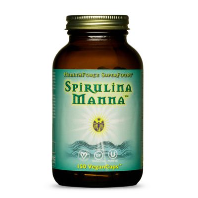 HEALTHFORCE SUPERFOODS Spirulina Manna - Capsules - 150 Vegan Capsules