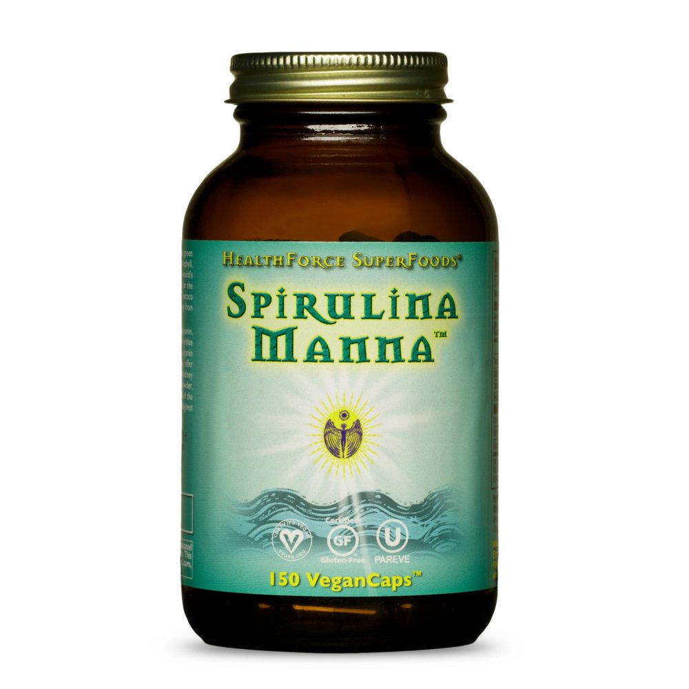 HEALTHFORCE SUPERFOODS Spirulina Manna - Capsules - 150 Vegan Capsules