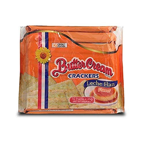 Croley Foods Buttercream Crackers - Leche Flan Flavor, 8.8 oz (250g) 10 Count (3 Pack)