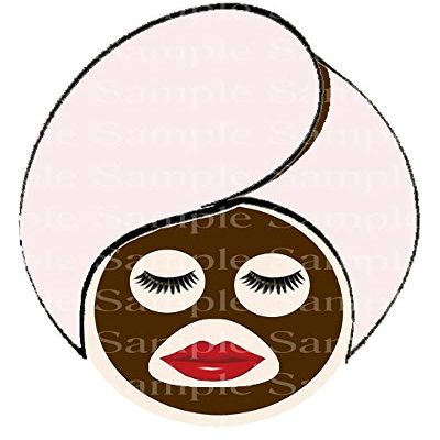 1/2 Sheet - Girl Spa Day Birthday - D24376 - 2D Edible Cake/Cupcake Party Topper - D24376