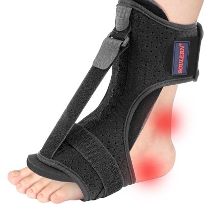 soulern Plantar Fasciitis Night Splint Drop Foot Orthotic Brace, Adjustable Plantar Fasciitis Brace, Improved Dorsal for Effective Relief from Plantar Fasciitis, Achilles Tendonitis, Ankle Pain
