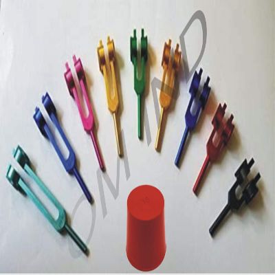 Om Industries 9 Sacred Solfeggio Colors Weighted Tuning Forks with Activator