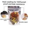 100PCS Resealable Smell Proof Bags with Clear Front Window, Zip Lock Stand Up Aluminum Foil Bags Mylar Food Storage Bags Pouch for Dry Food, Snack, Jewelry, Electronics4x6+2.4inch view 4