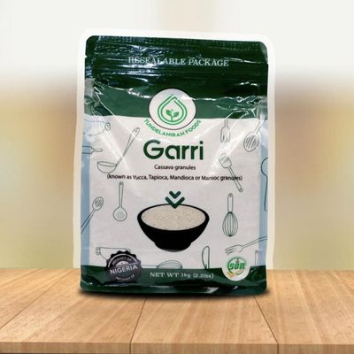 Ijebu Garri | 2.2 LBs | TundeLaniran Foods | Premium Quality - BEST GARRI | Cassava/Yuca Granules | Clean White Garri