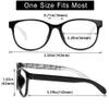 VisionGlobal Blue Light Blocking Glasses for Women/Men, Anti Eyestrain, Computer Reading, TV Glasses, Stylish Square Frame, Anti Glare (Black, +0.50 Magnification) view 3