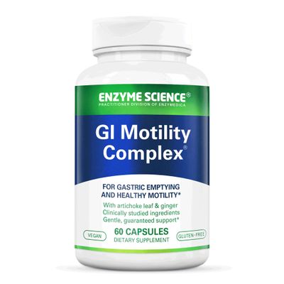 Enzyme Science GI Motility Complex, 60 Capsules All Natural Digestive Enzyme Support Gut Health Supplement Supports Gastrointestinal Motility and Transport Aids Small Bowel and Stomach