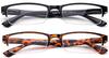 2 Pack Semi-Rimless Reaing Glasses Stylish Look Light Weight with Carring Pouches view 3