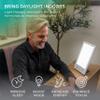 Verilux HappyLight Luxe - Light Therapy Lamp with 10,000 Lux, UV-Free, LED Bright White Light with Adjustable Brightness, Color, Countdown Timer, & Stand - Boost Mood, Sleep, Focus (White) view 2