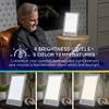 Verilux HappyLight Luxe - Light Therapy Lamp with 10,000 Lux, UV-Free, LED Bright White Light with Adjustable Brightness, Color, Countdown Timer, & Stand - Boost Mood, Sleep, Focus (White) view 3