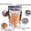 100PCS Resealable Smell Proof Bags with Clear Front Window, Zipper Stand Up Aluminum Foil Bags Mylar Food Storage Bags Pouch for Dry Food, Snack, Jewelry, Electronics(6x8.8+3.2inch) view 3