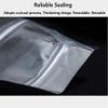 100PCS Resealable Smell Proof Bags with Clear Front Window, Zipper Stand Up Aluminum Foil Bags Mylar Food Storage Bags Pouch for Dry Food, Snack, Jewelry, Electronics(6x8.8+3.2inch) view 4