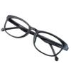 VisionGlobal Blue Light Blocking Glasses for Women/Men, Anti Eyestrain, Computer Reading, TV Glasses, Stylish Square Frame, Anti Glare (Black, + 1.75 Magnification) view 1