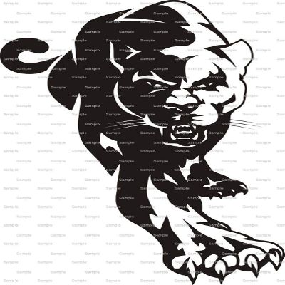 1/2 Sheet - Black Panther Mascot Birthday - D845 - 2D Edible Cake/Cupcake Party Topper