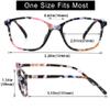 VisionGlobal Blue Light Blocking Computer Glasses, Reading Glasses for Men/Women, Stylish Square Frame, Anti Glare (Flower, +0.50 Magnification) view 3