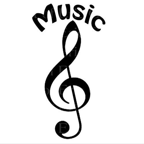 1/2 Sheet - Music Notes Band Birthday - D22698 - 2D Edible Cake/Cupcake Party Topper - D22698