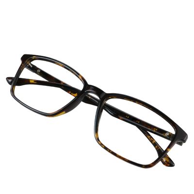 VisionGlobal Blue Light Blocking Glasses for Women/Men, Anti Eyestrain, Computer Reading Glasses, Stylish Square Frame, Anti Glare (Tortoise, 1.50 Magnification)