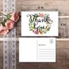 50 Thank You Postcards-Blank Thank You Note Card, Floral Watercolor Calligraphy Note Card Stationery for Wedding, Bridesmaid, Bridal or Baby Shower, Teachers, Business. view 3