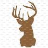 1/2 Sheet - Brown Deer Hunting Birthday - D3963 - 2D Edible Cake/Cupcake Party Topper view 1