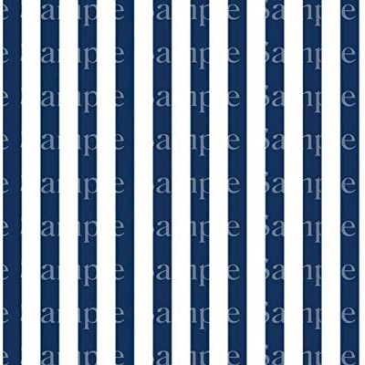 1/4 Sheet - Blue Vertical Stripes Birthday - D24392 - 2D Edible Cake/Cupcake Party Topper - D24392