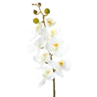 SIMPLY ELEGANT White Phalaenopsis Faux Orchid Spray