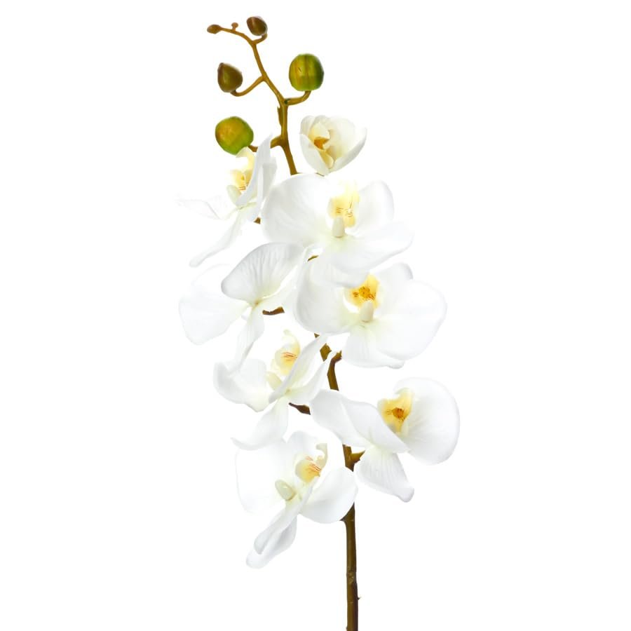 SIMPLY ELEGANT White Phalaenopsis Faux Orchid Spray