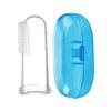 AKOAK 1 Pack Useful Baby Finger Toothbrush Soft Silicone Training Toothbrush with Storage Box, Baby Teeth Cleaning Massage Oral Care (Blue) view 1