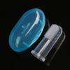 AKOAK 1 Pack Useful Baby Finger Toothbrush Soft Silicone Training Toothbrush with Storage Box, Baby Teeth Cleaning Massage Oral Care (Blue) view 2