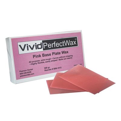 Vivid Perfectwax Pink - Pink Base Wax for Denture Modeling - 500 g/Box