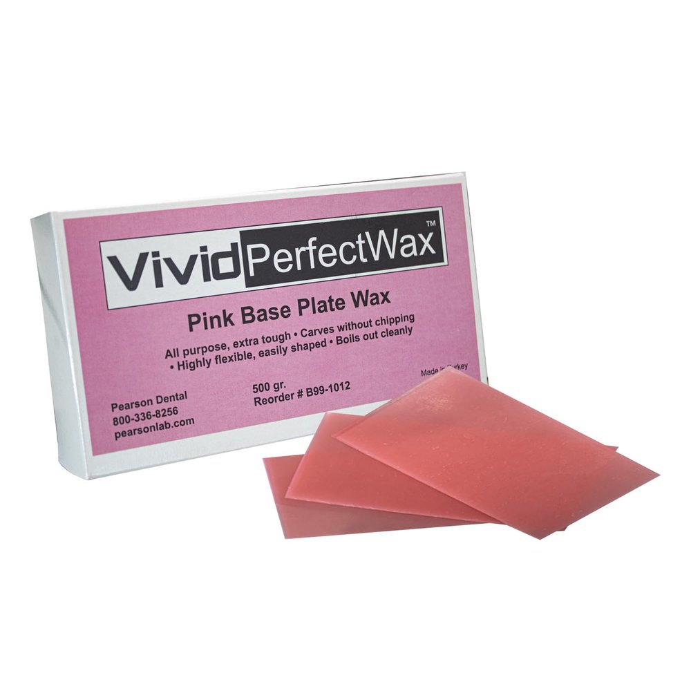 Vivid Perfectwax Pink - Pink Base Wax for Denture Modeling - 500 g/Box