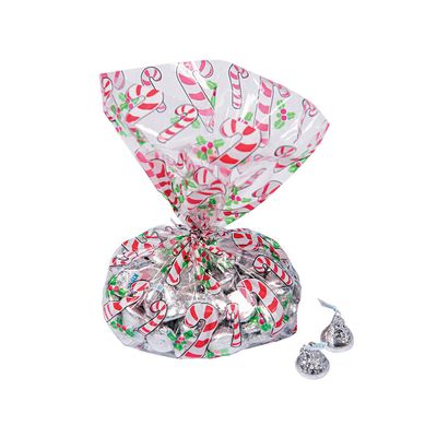 Candy Cane Cellophane Bags