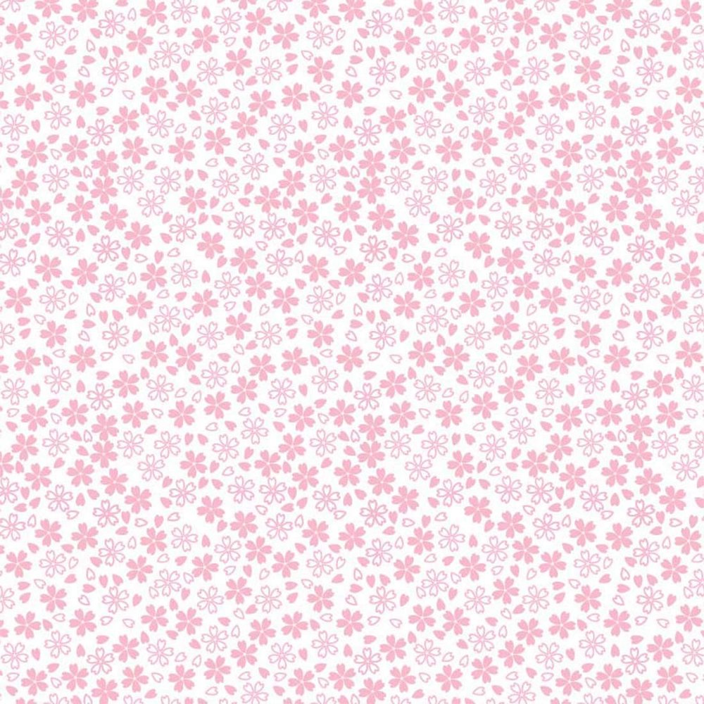 Shimojima Heiko 002200309 Wrapping Paper, Half Size, Medium Mouth, Cherry Blossom Pattern, 100 Sheets, 29.9 x 20.9 inches (757 x 530 mm), 100 Sheets