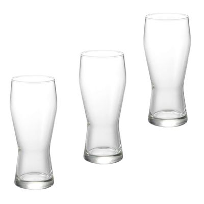 (Libbey) Libbee LB136 Beer Glasses, Clear, 13.5 fl oz (400 cc), 13.5 fl oz (400 cc), 12 Pieces