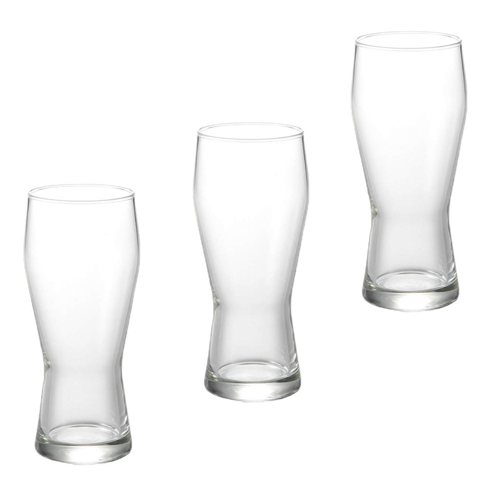 (Libbey) Libbee LB136 Beer Glasses, Clear, 13.5 fl oz (400 cc), 13.5 fl oz (400 cc), 12 Pieces