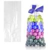 APQ Supply Clear Gusseted Poly Bags, 8 x 3 x 20 Inches. Pack of 1000 Side Gusseted Plastic Bags with Open Top. Crystal Clear Baggies for Treats. Tear-Resistant 2 Mil Polyethylene Flat Bottom Bag view 1