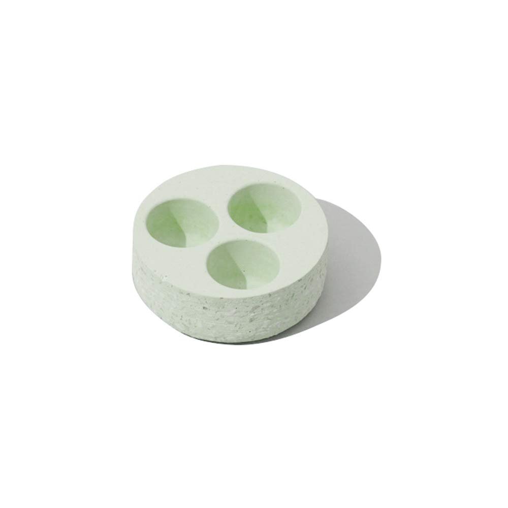 Soil B408 Diatomaceous Earth Contact Lens Case, Tray, Green, Made in Japan