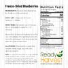 Ready Harvest Freeze-dried Blueberries Fruit Healthy Snacks Trail Mix Camping food, School Snacks or Emergency Food Supply 30 Years | #10 Can view 2